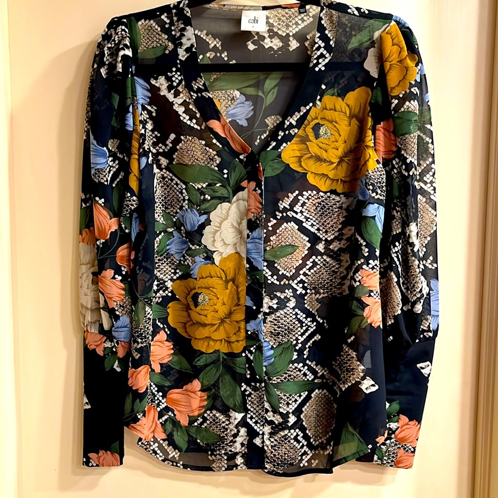 EUC, Cabi Snake Charmer blouse
